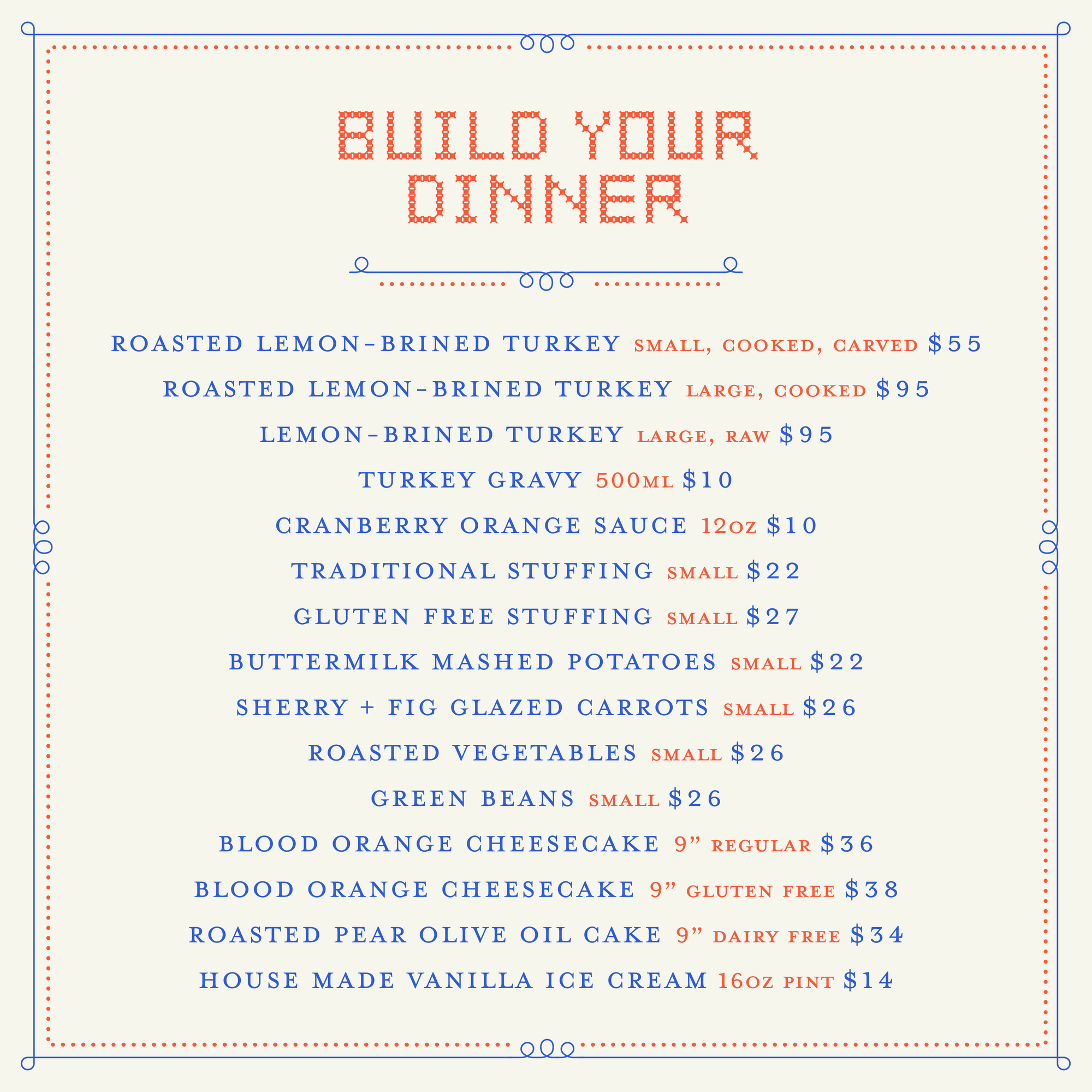 CHRISTMAS SIDES 2025 - PRE-ORDER (PICK-UP DECEMBER 24TH)