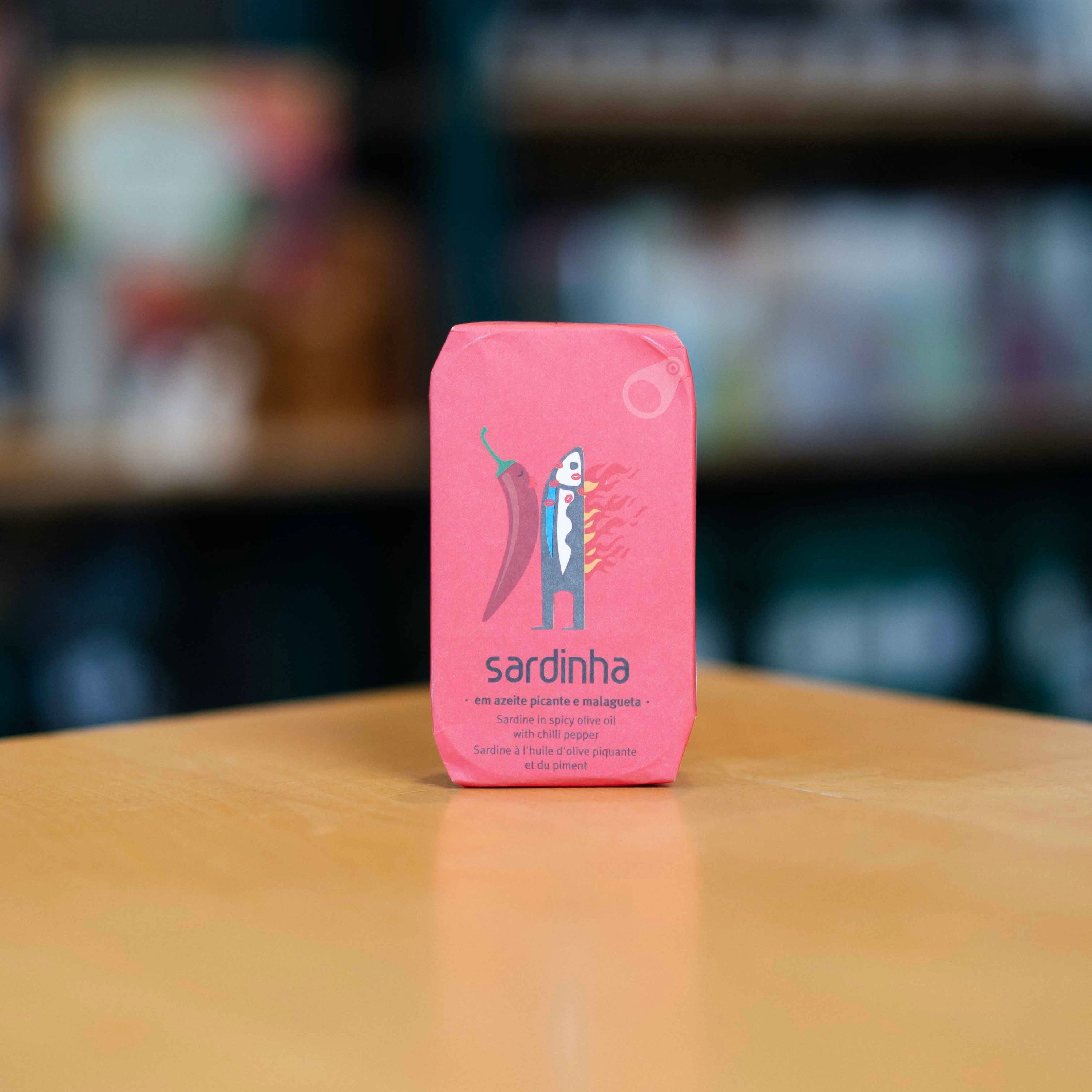 Sardinha Sardines in Spicy Olive Oil with Chili Pepper 120g