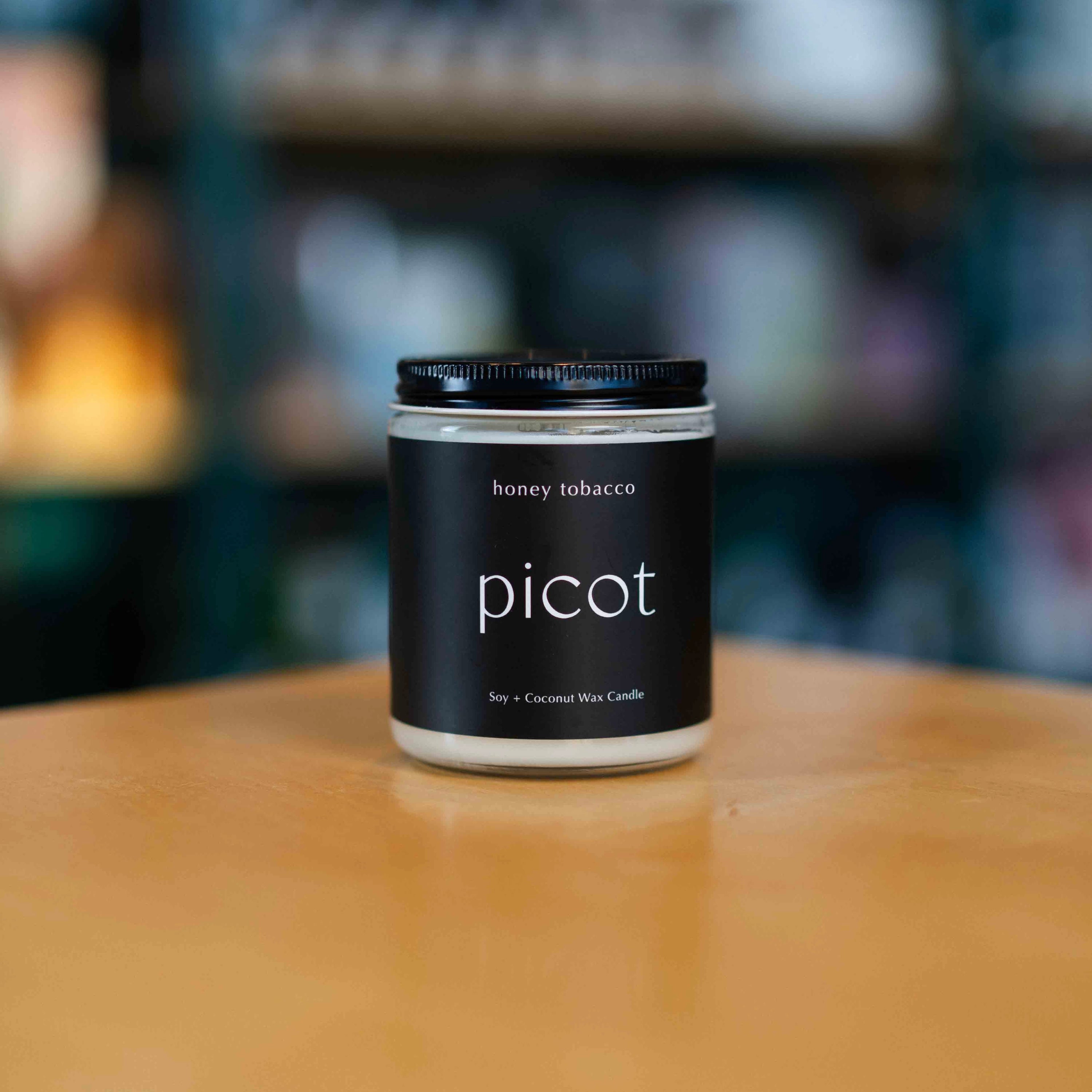 Picot Candle Jar 8oz