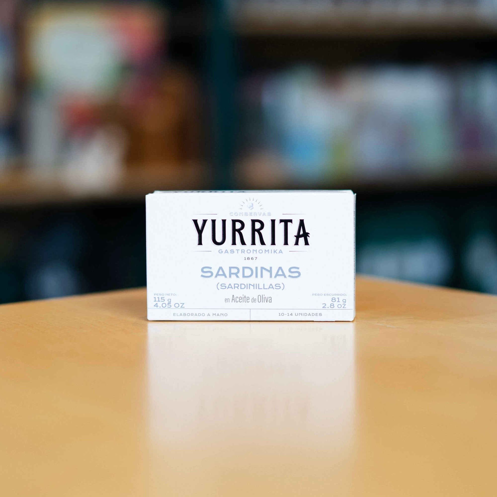 Conservas Yurrita Gastronomika Sardinillas (Baby Sardines in Olive Oil) 120g