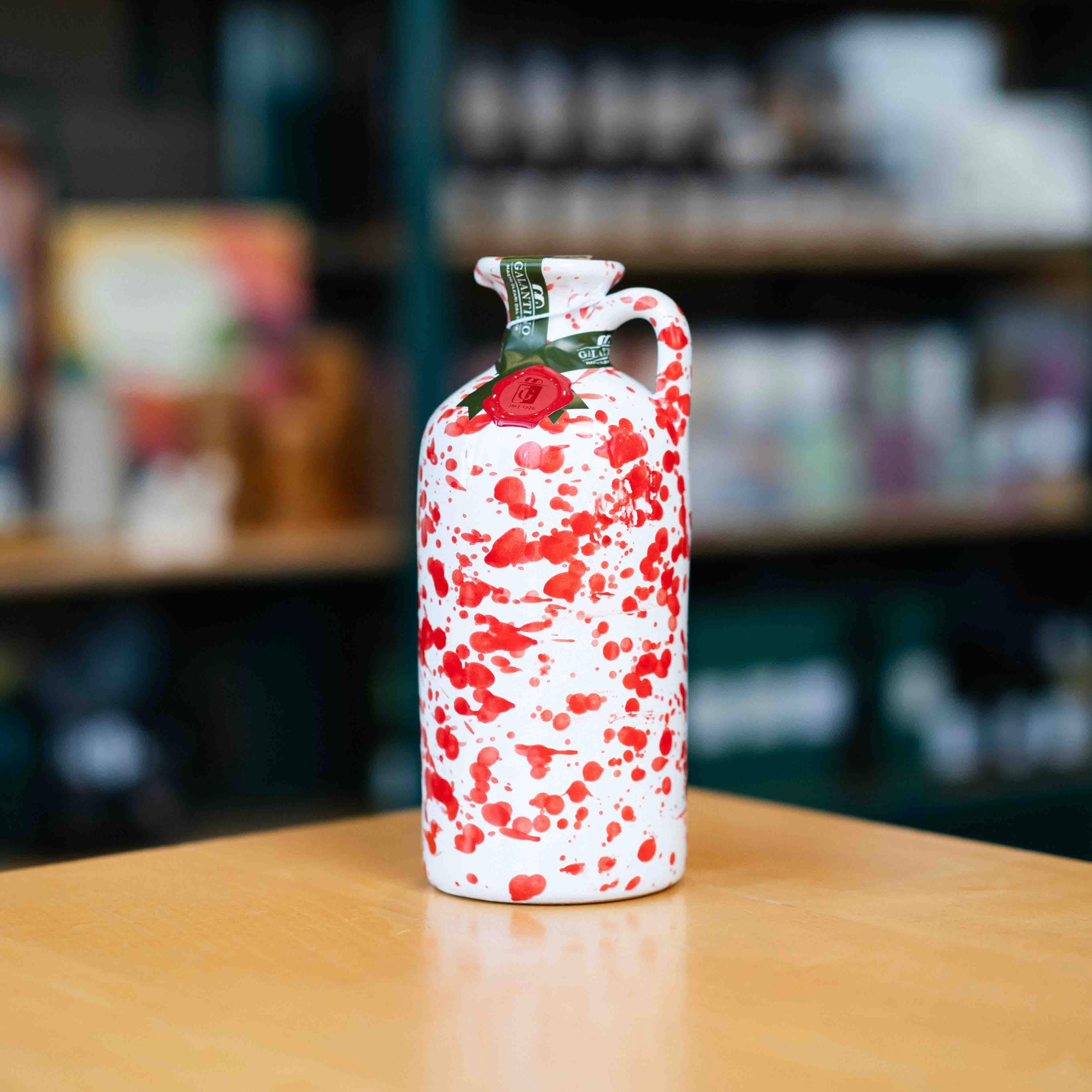 Galantino Red Painted Ceramic Olive Oil 500ml