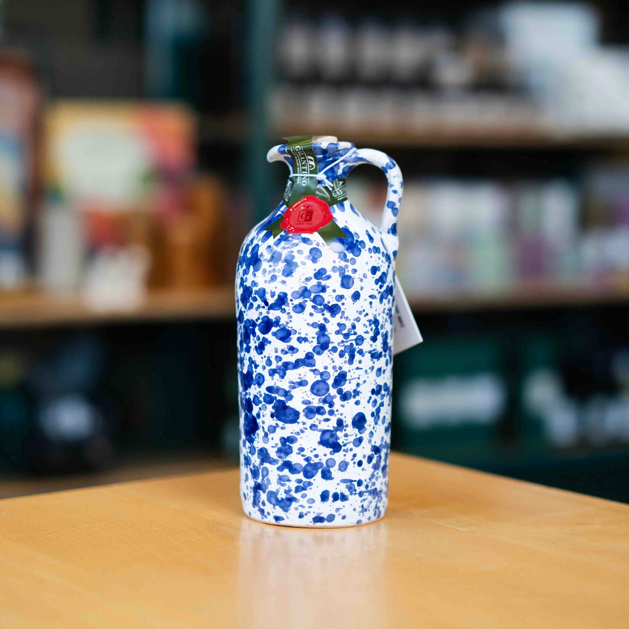 Galantino Blue Painted Ceramic Olive Oil 500ml