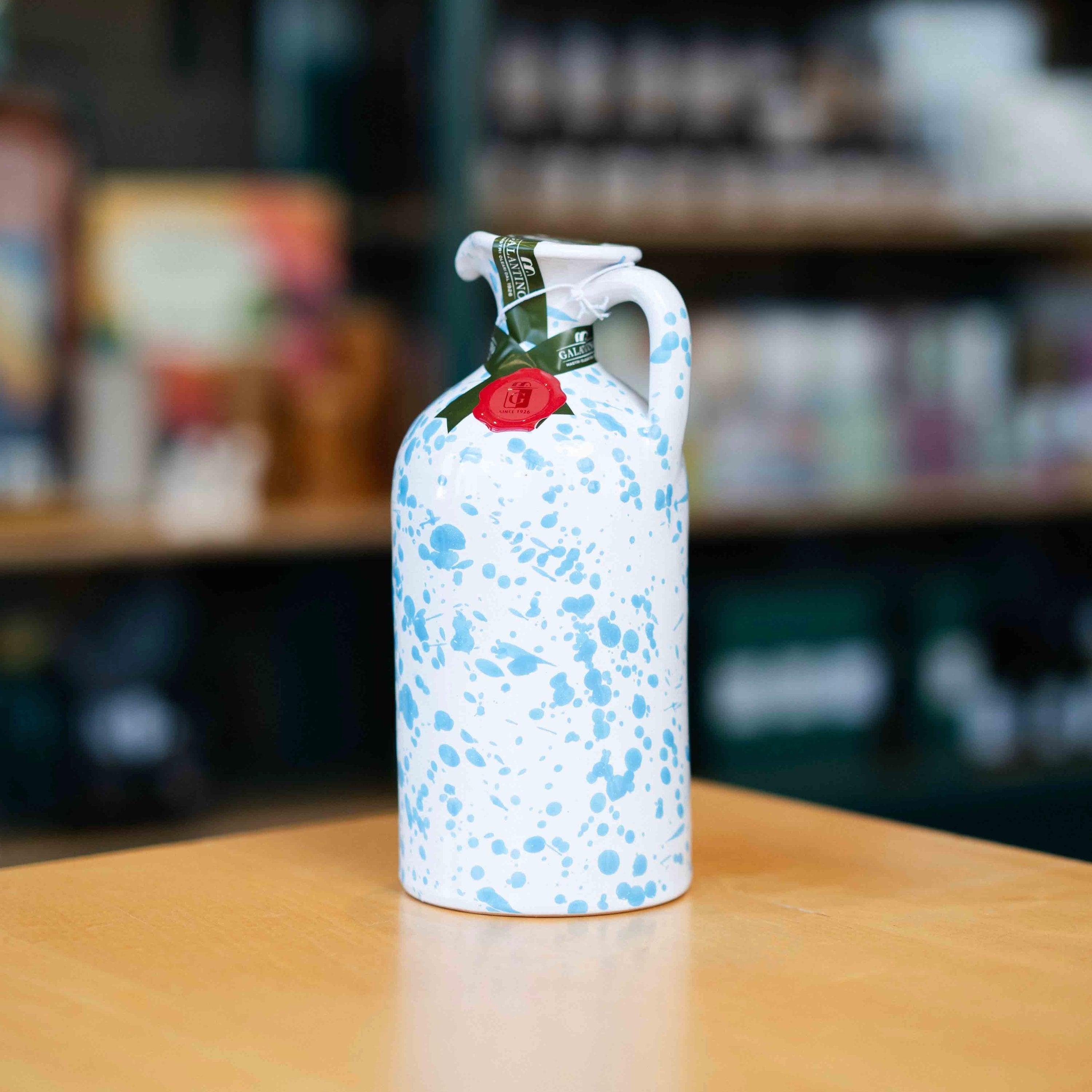 Galantino Sky Blue Painted Ceramic Olive Oil 500ml