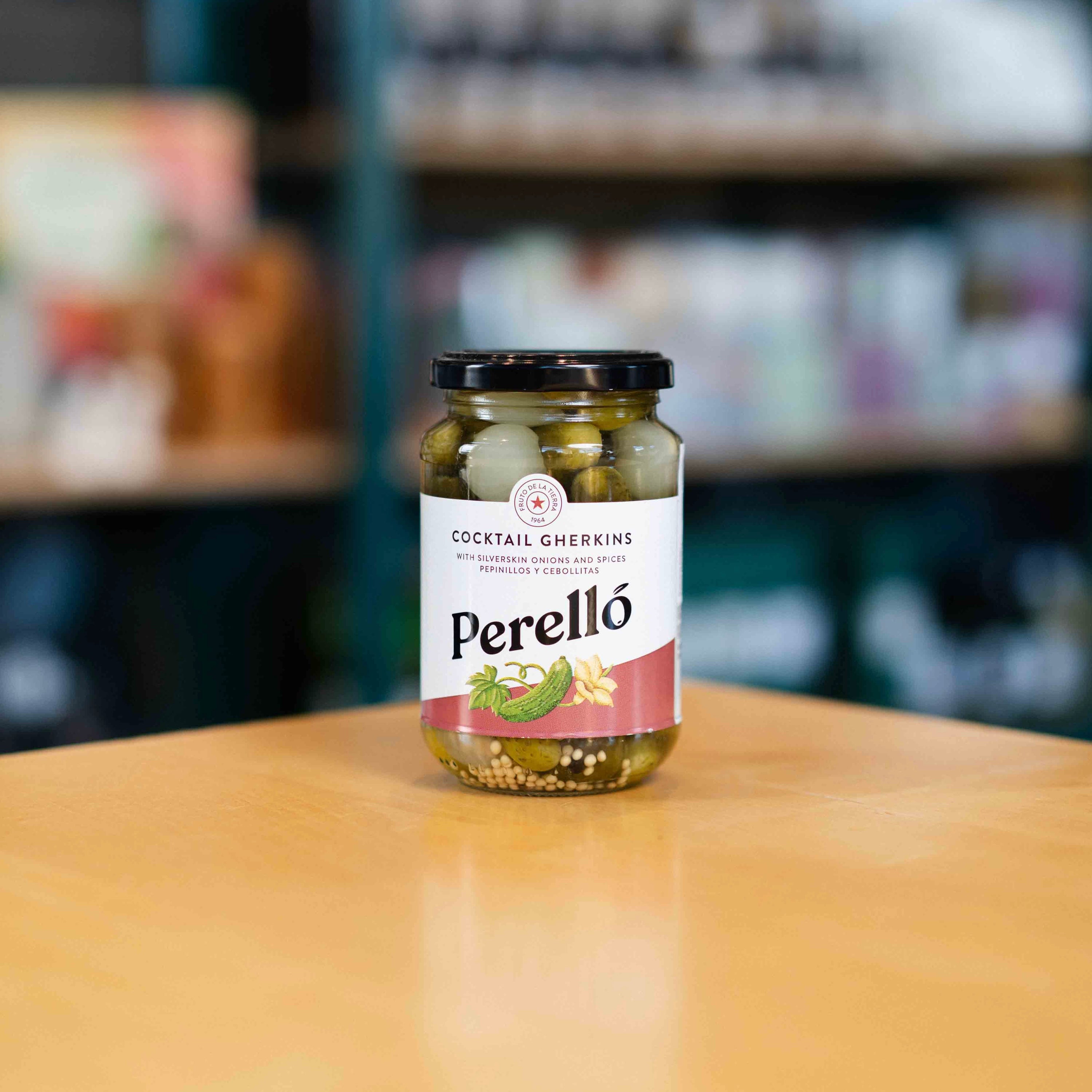 Perello Cocktail Gherkins 345g